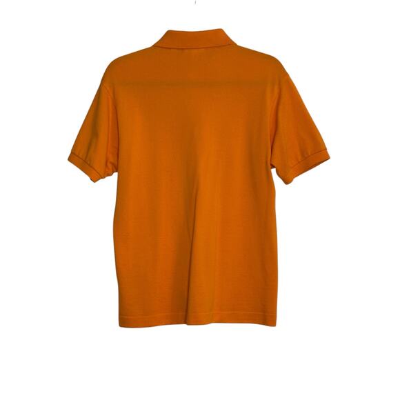 Lacoste classic fit orange cotton short sleeves polo shirt size Medium - Picture 7 of 10